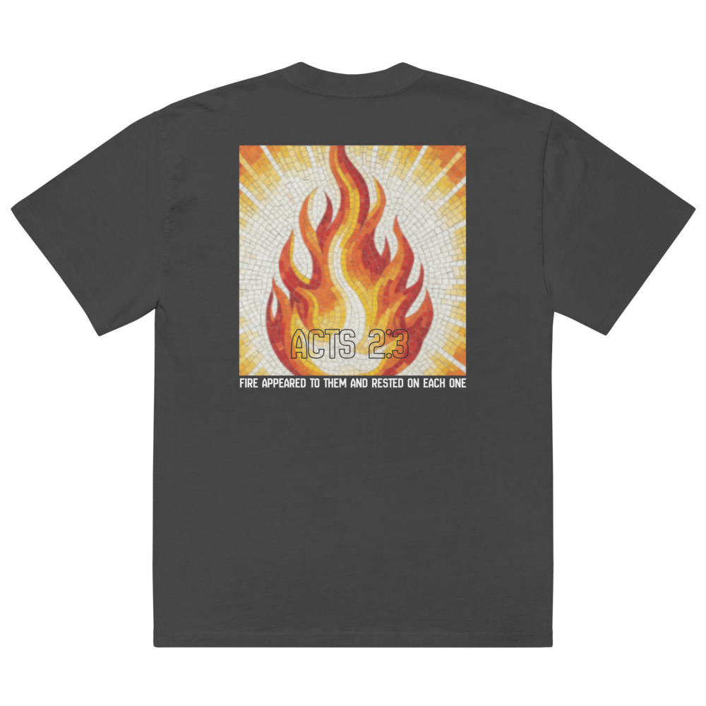 Flame Mosaic Oversized Crewneck