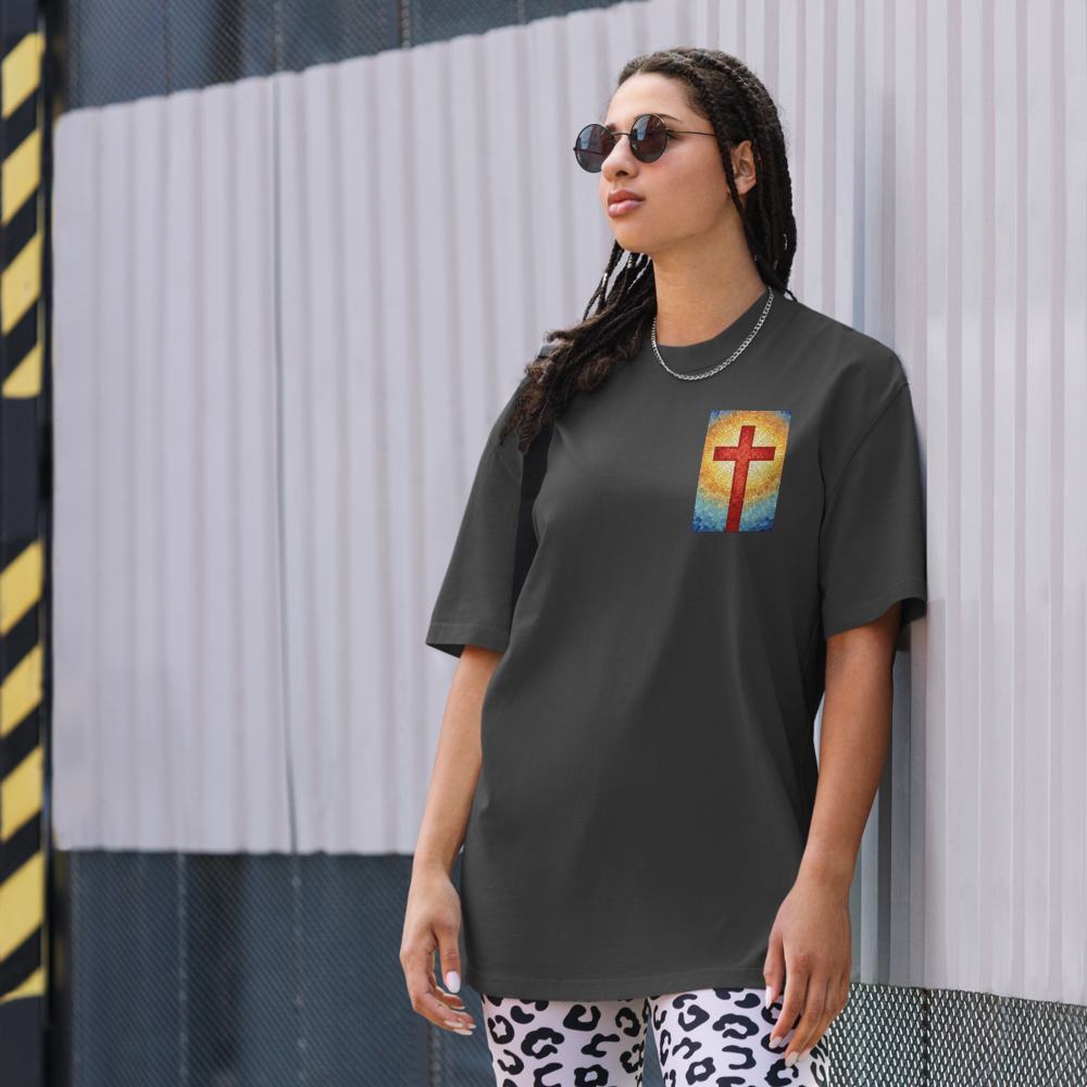 For God So Loved Mosaic Oversized Crewneck