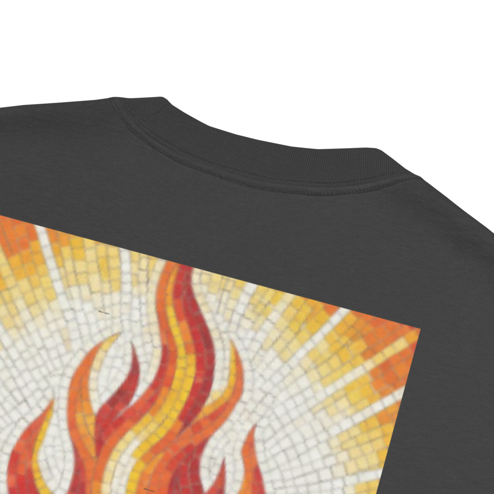 Flame Mosaic Oversized Crewneck