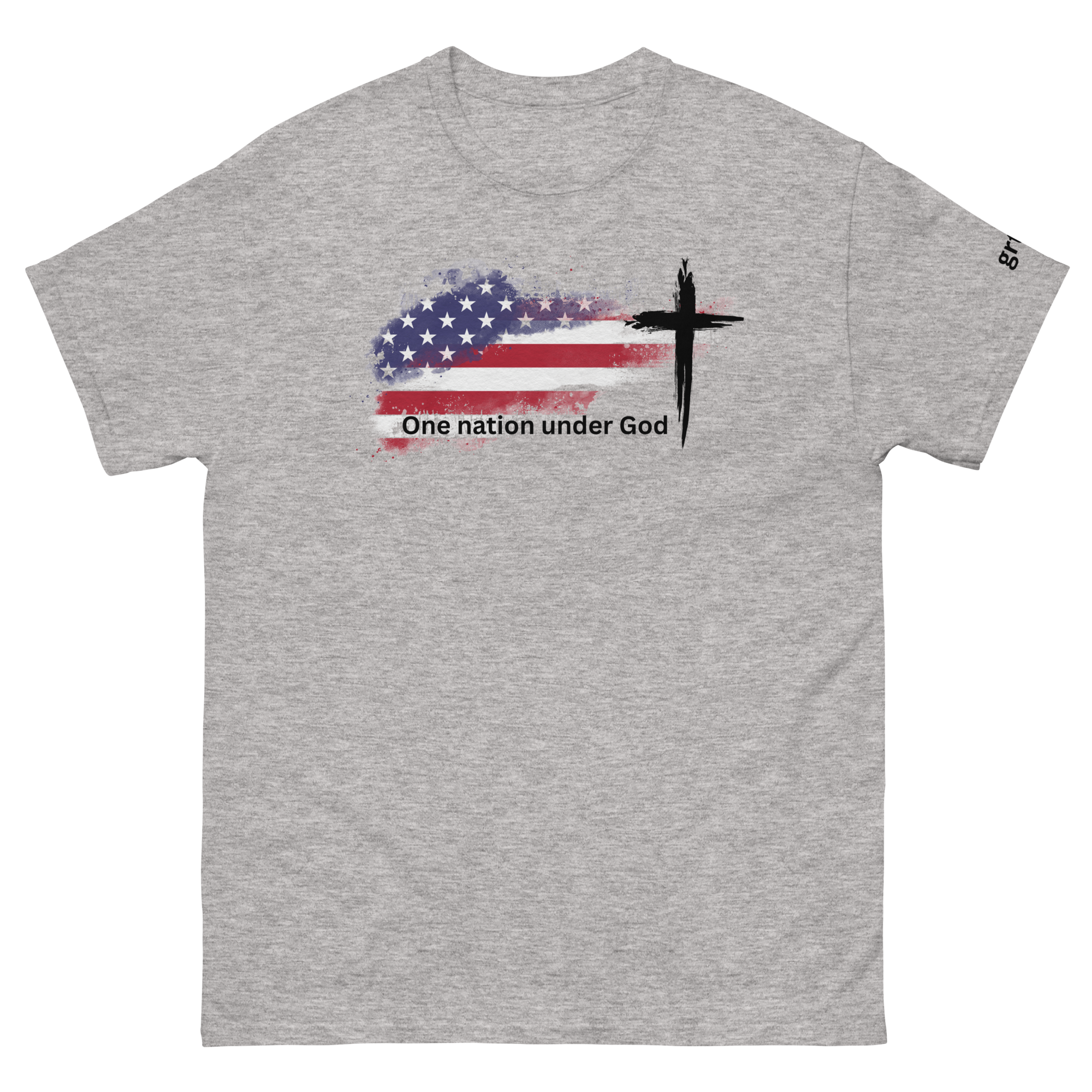 One Nation Under God T-Shirt | Distressed American Flag Christian Apparel